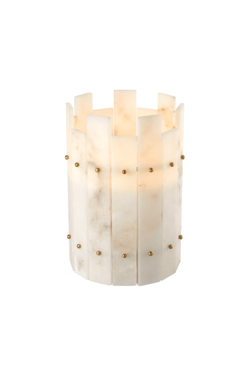 Alabaster Hurricane Candle Holder | Eichholtz Ruby