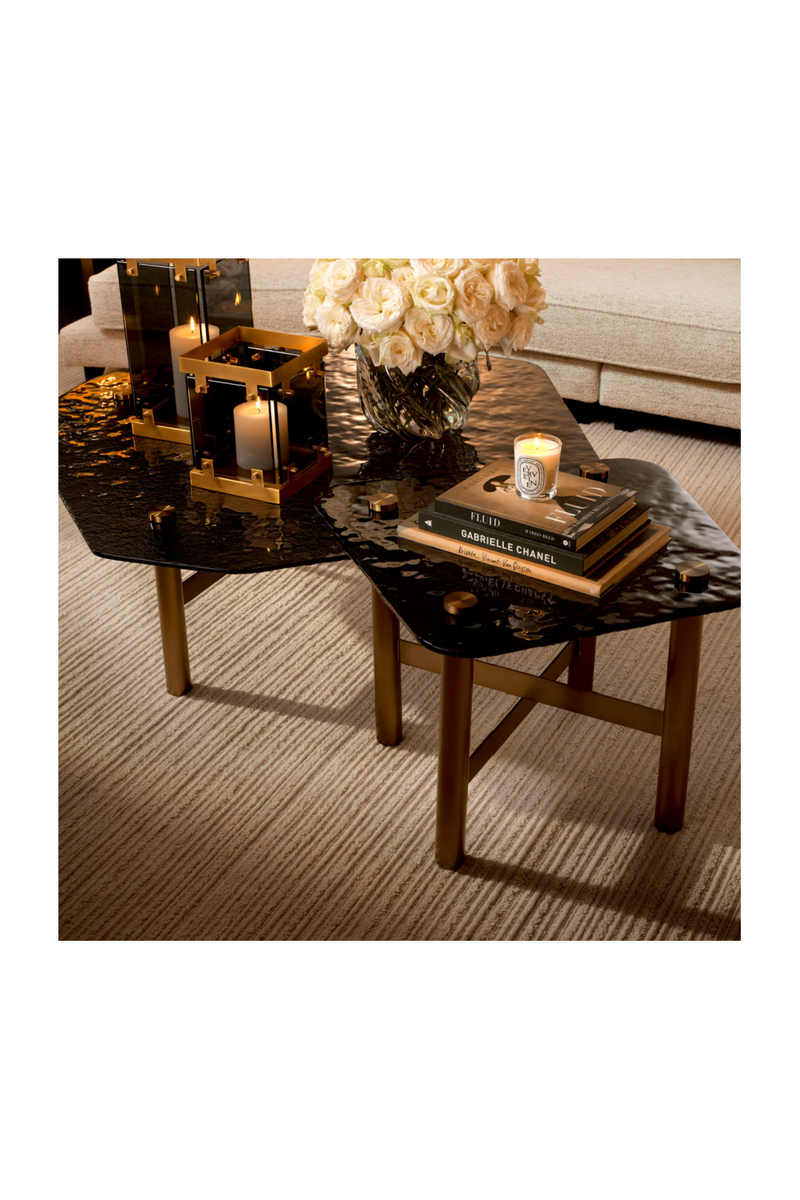 Black Glass Coffee Table | Eichholtz Cortes | Oroatrade.com