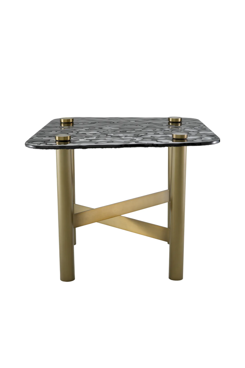 Black Glass Side Table | Eichholtz Cortes | Oroatrade.com