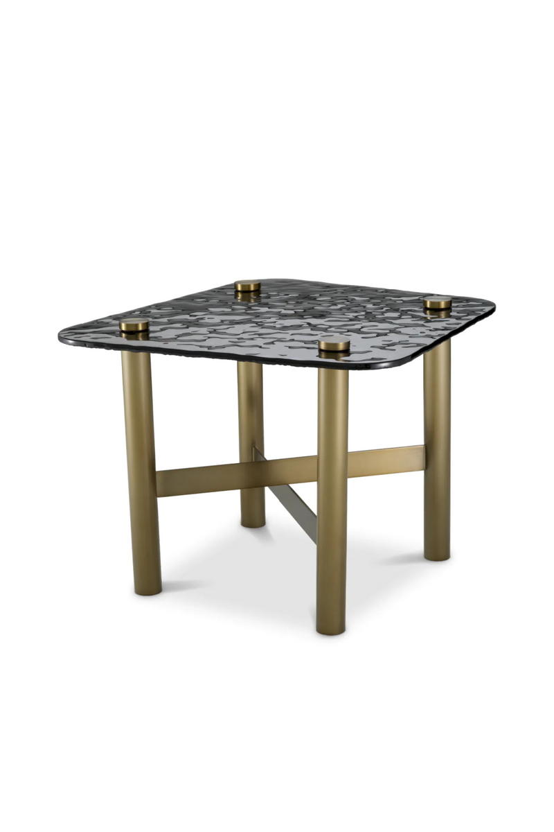 Black Glass Side Table | Eichholtz Cortes | Oroatrade.com