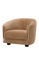 Brown Pleated Lounge Chair | Eichholtz Jameson | Oroatrade.com