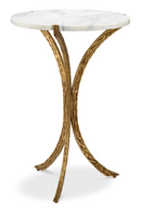 Vintage Brass Base Side Table | Eichholtz Emmeline | Oroatrade.com