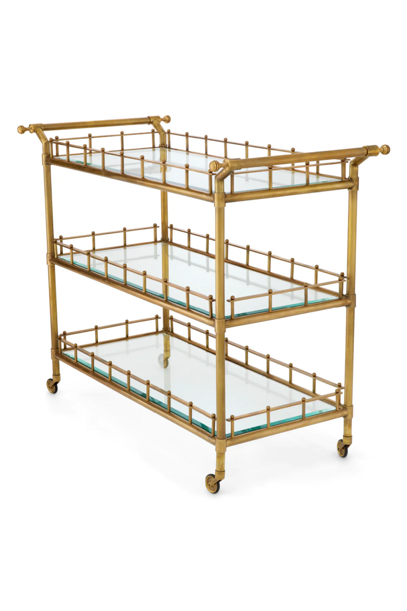 Vintage Brass Trolley | Eichholtz Scarlett | Oroatrade.com