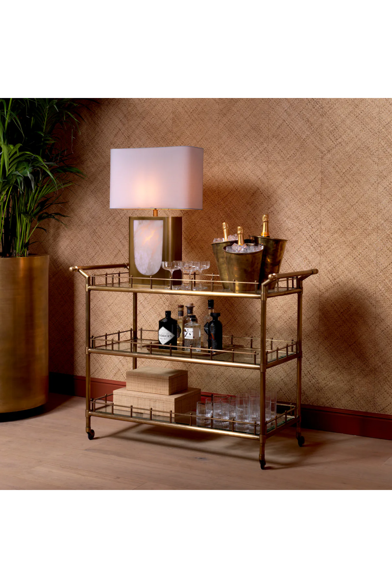 Vintage Brass Trolley | Eichholtz Scarlett | Oroatrade.com