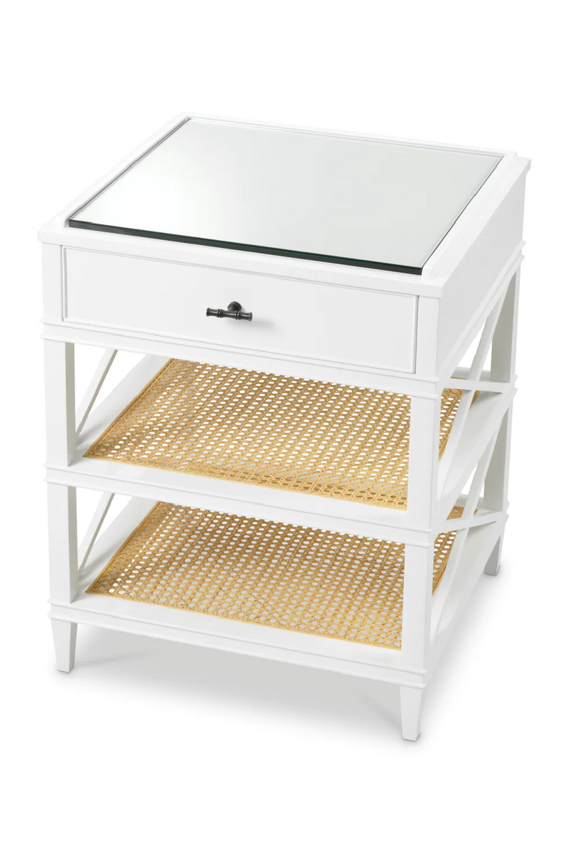 White 1-Drawer Side Table | Eichholtz Bahamas | Oroatrade.com