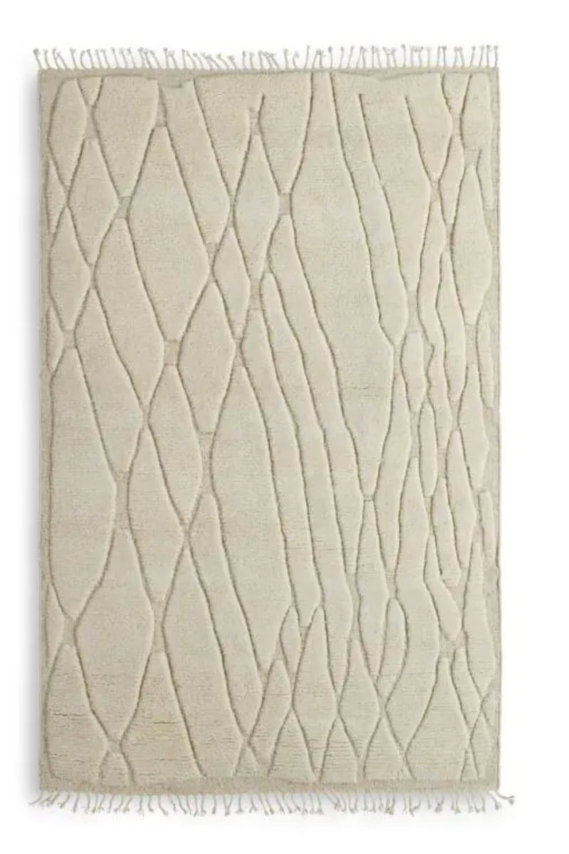 Ivory Wool Carpet 6'6" x 10' | Eichholtz Coralie | Oroatrade.com