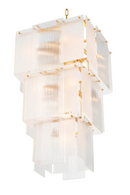 Frosted Glass Tiered Chandelier | Eichholtz Giardano | Oroatrade.com