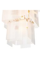 Frosted Glass Tiered Chandelier | Eichholtz Giardano | Oroatrade.com