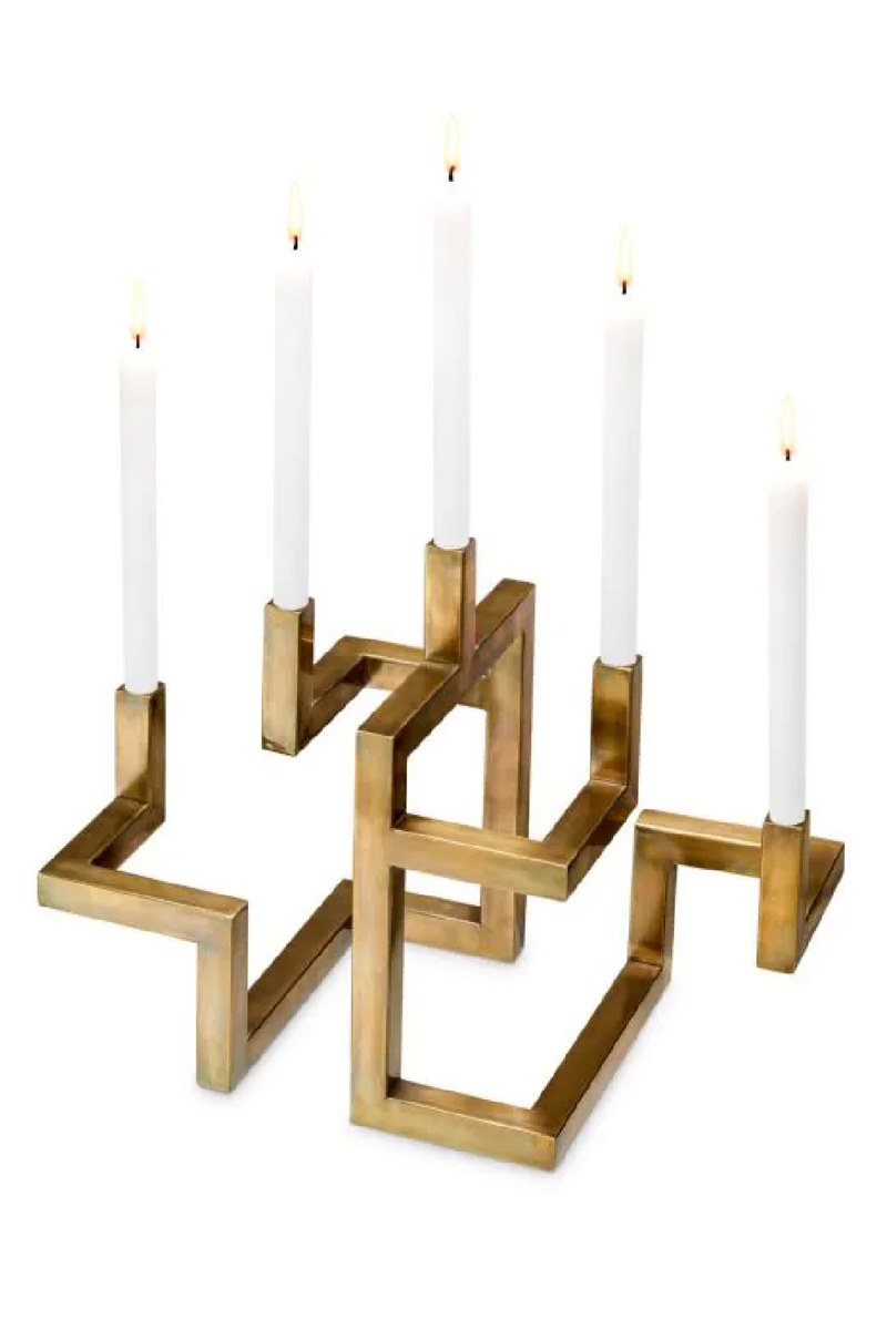 5 Arm Gold Candle Holder | Eichholtz Skyline | Oroatrade.com