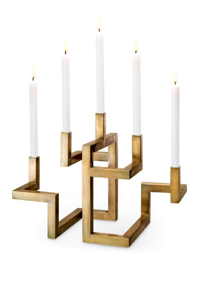 5 Arm Gold Candle Holder | Eichholtz Skyline | Oroatrade.com