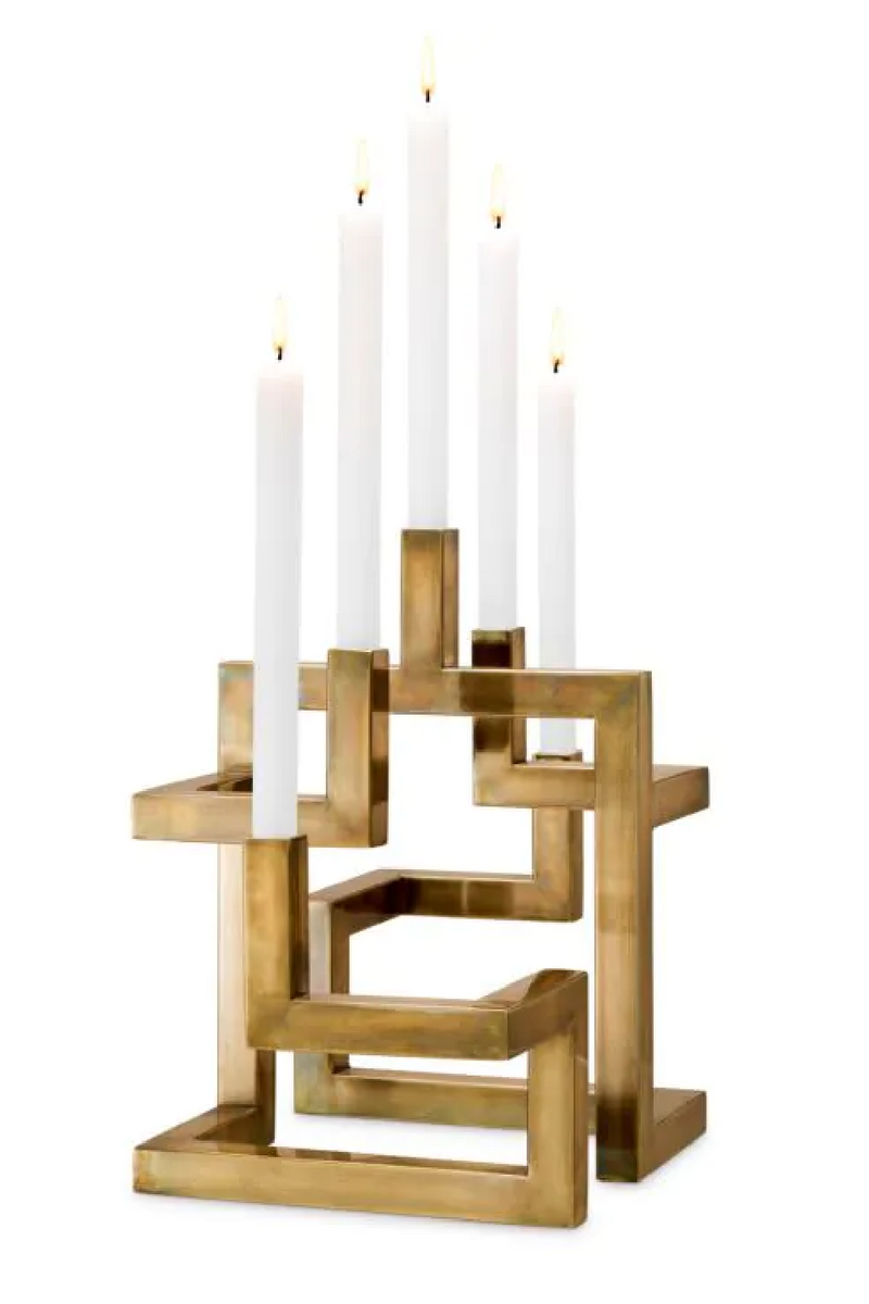 5 Arm Gold Candle Holder | Eichholtz Skyline | Oroatrade.com