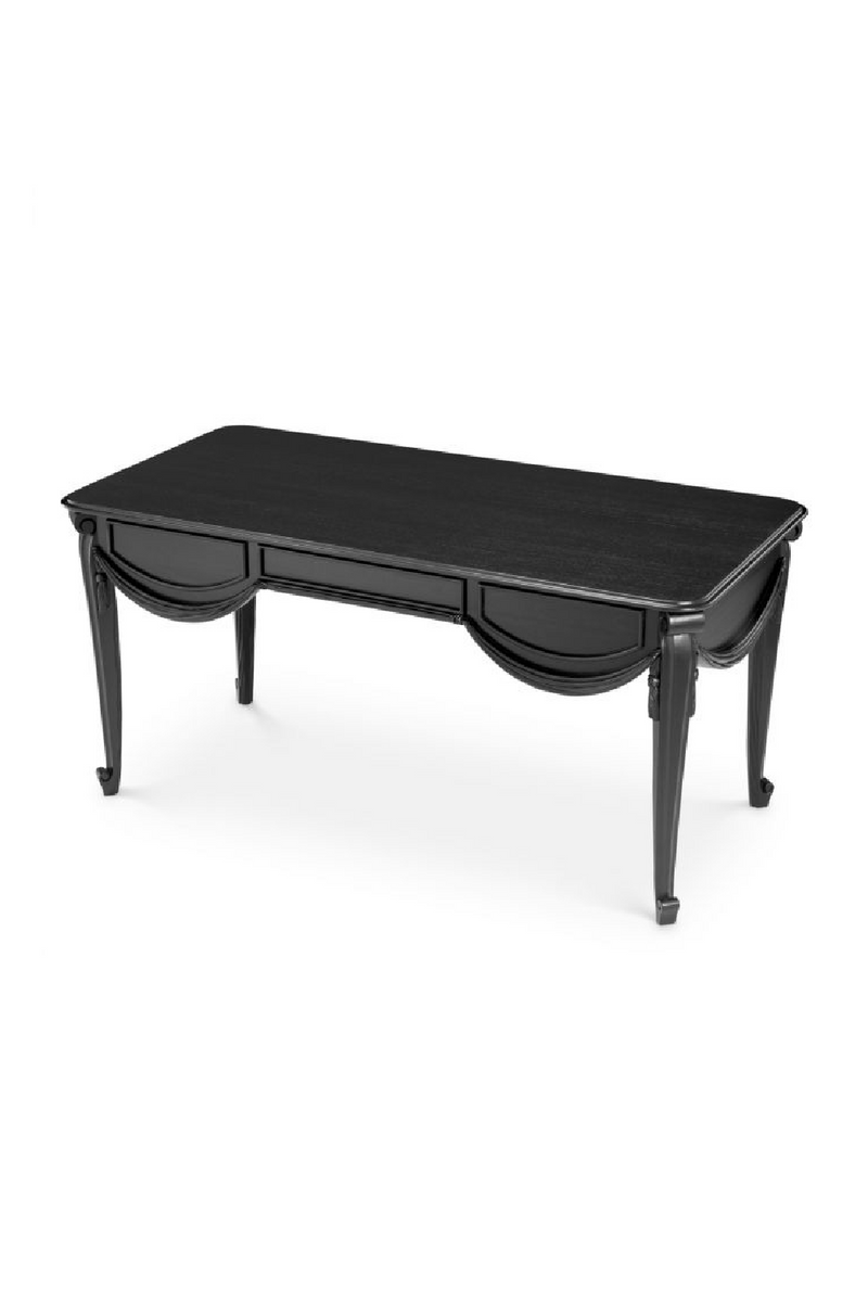 Black Carved Desk | Eichholtz Zafiro | Oroatrade.com