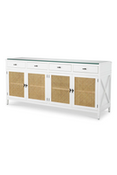 Natural Cane 4-Door Dresser | Eichholtz Bahamas | Oroatrade.com