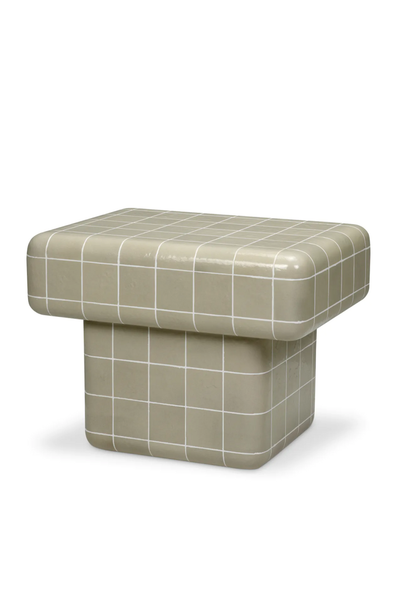 Gray Glazed Outdoor Side Table | Eichholtz Mateo