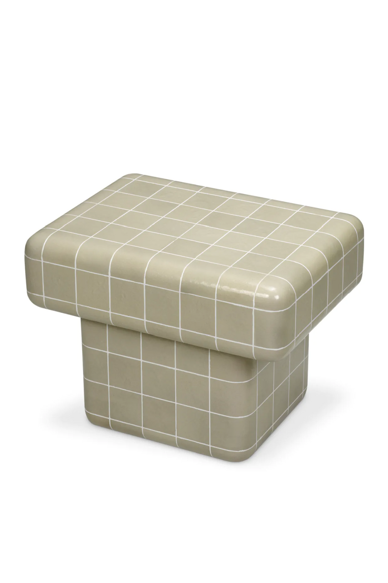 Gray Glazed Outdoor Side Table | Eichholtz Mateo