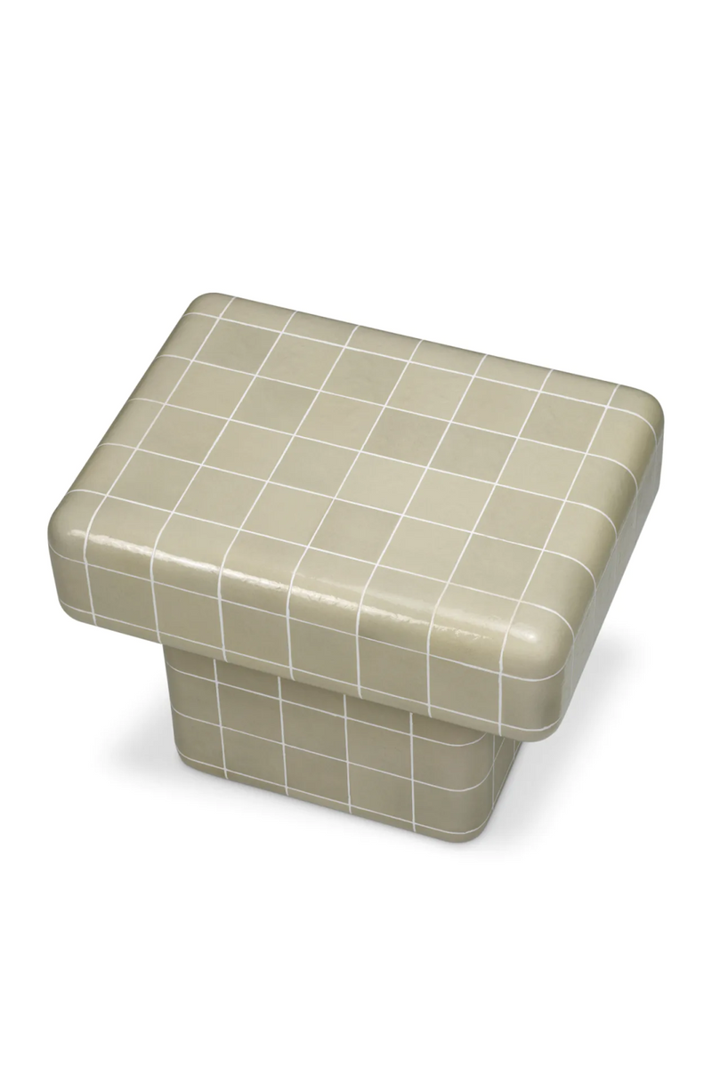 Gray Glazed Outdoor Side Table | Eichholtz Mateo