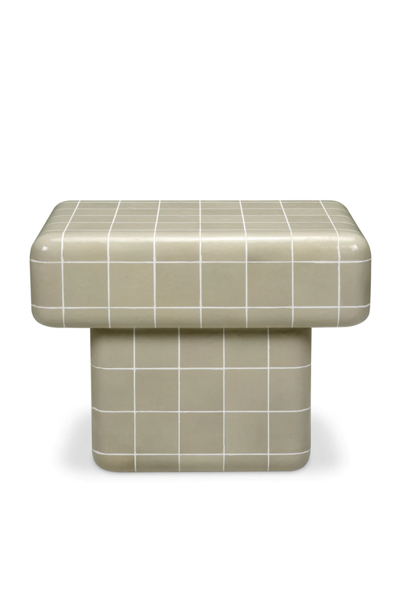 Gray Glazed Outdoor Side Table | Eichholtz Mateo