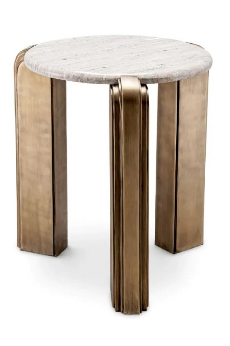 Antique Brass Base Side Table | Eichholtz Albion | Oroatrade.com