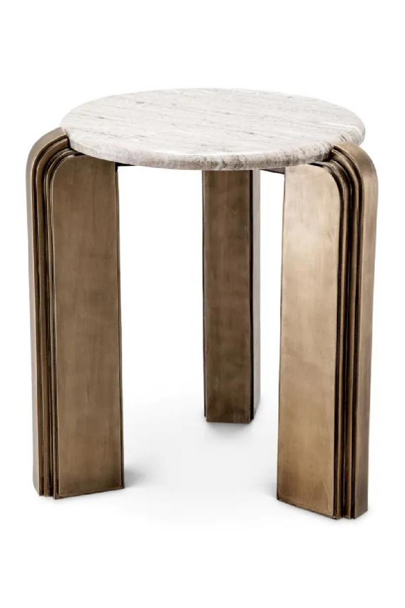 Antique Brass Base Side Table | Eichholtz Albion | Oroatrade.com