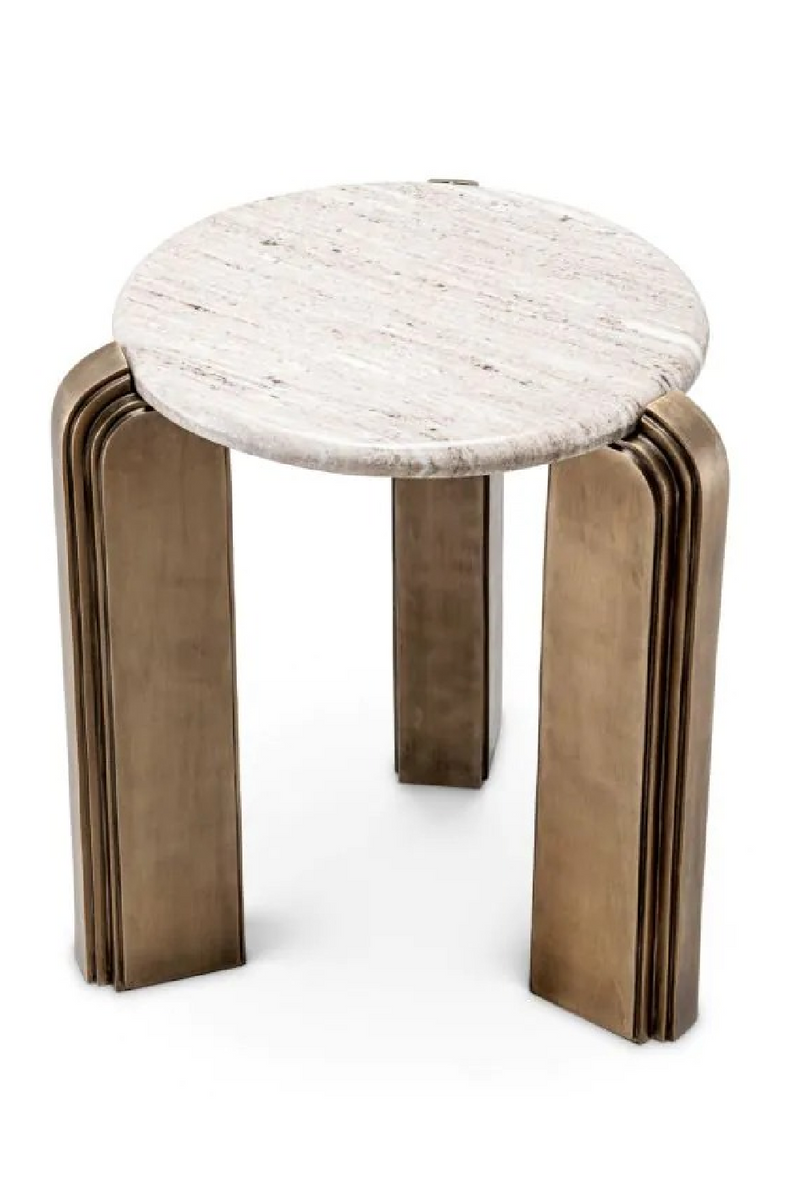 Antique Brass Base Side Table | Eichholtz Albion | Oroatrade.com