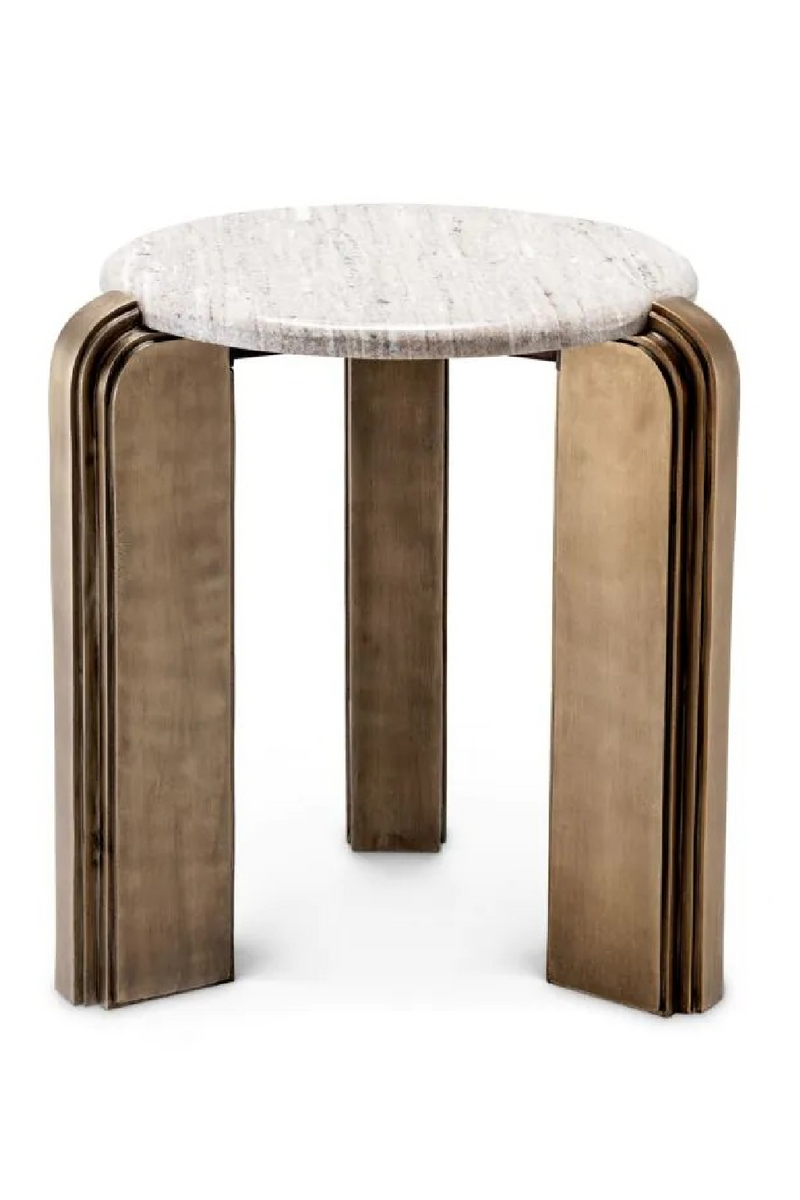 Antique Brass Base Side Table | Eichholtz Albion | Oroatrade.com