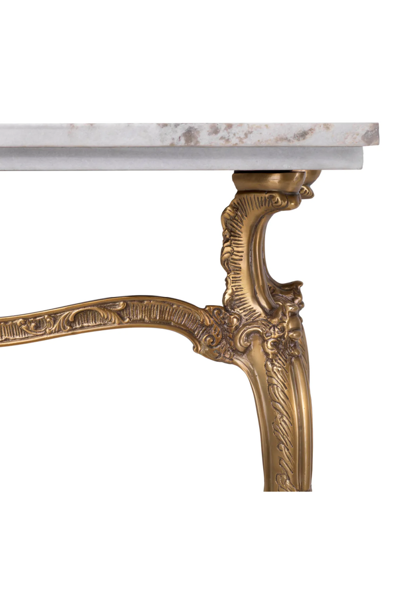 Carved Vintage Brass Console Table | Eichholtz Fabiola | Oroatrade.com