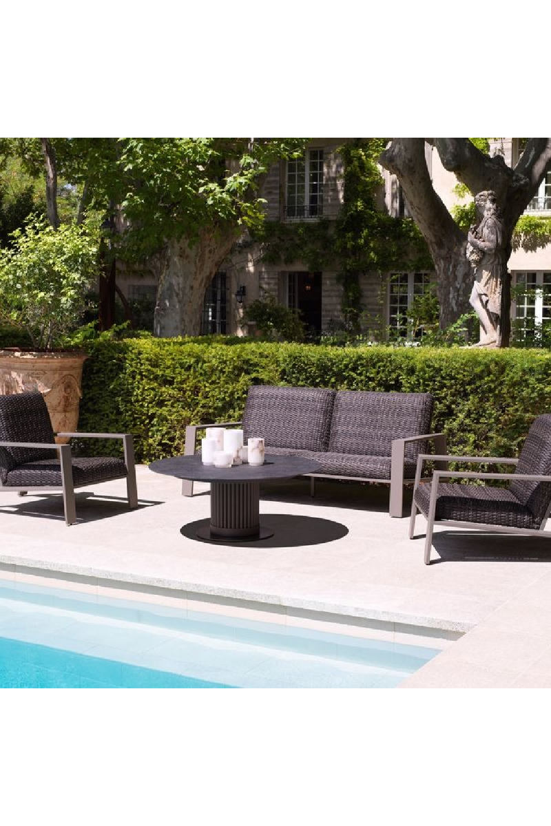 Gray Rattan Outdoor Sofa | Eichholtz Belle Vue | Oroatrade.com