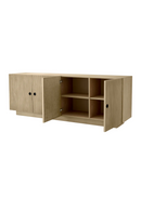 Ribbed Oak 4-Door Dresser | Eichholtz Dimitrios | Oroatrade.com