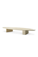 Oval Travertine Outdoor Coffee Table | Eichholtz Aurore | Oroatrade.com