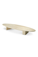 Oval Travertine Outdoor Coffee Table | Eichholtz Aurore