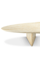 Oval Travertine Outdoor Coffee Table | Eichholtz Aurore | Oroatrade.com
