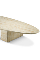 Oval Travertine Outdoor Coffee Table | Eichholtz Aurore | Oroatrade.com