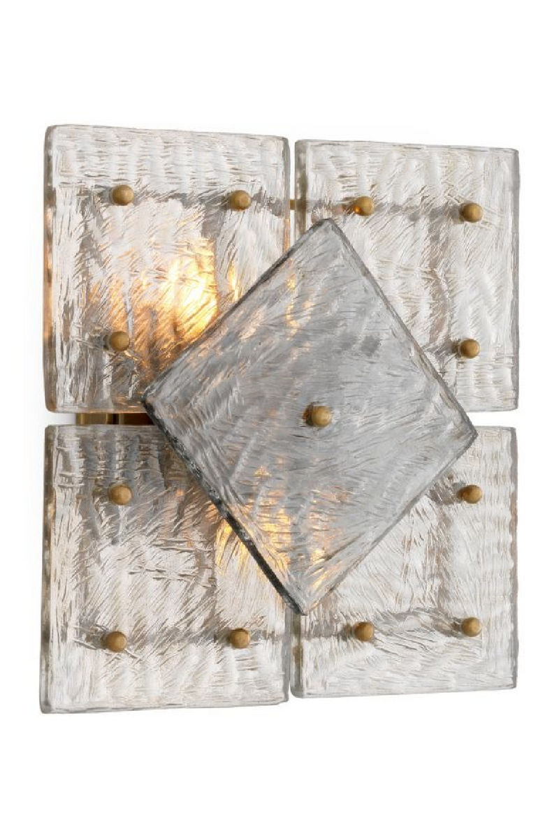 Patterned Glass Panels Wall Lamp | Eichholtz Leonora | Oroatrade.com
