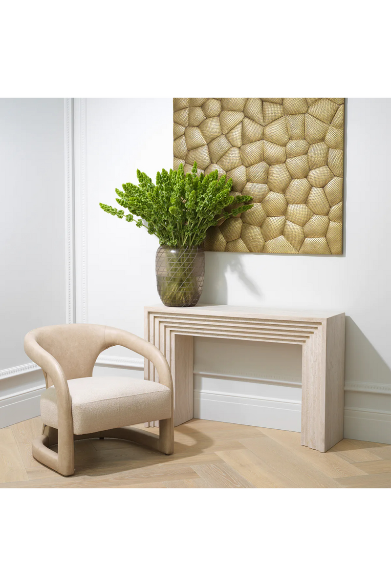 Tiered Travertine Console Table | Eichholtz Tarrington | Oroatrade.com