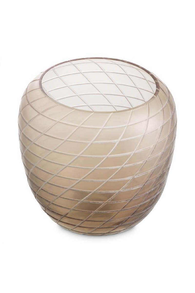 Handcut Patterned Glass Vase | Eichholtz Tarano | Oroatrade.com