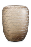Handcut Patterned Glass Vase | Eichholtz Tarano | Oroatrade.com