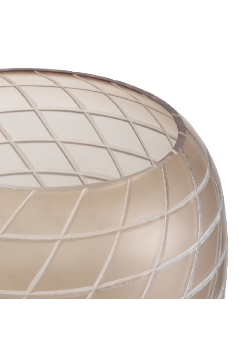 Handcut Patterned Glass Vase | Eichholtz Tarano | Oroatrade.com