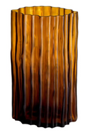 Fluted Amber Glass Vase | Eichholtz Vivente | Oroatrade.com