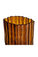 Fluted Amber Glass Vase | Eichholtz Vivente | Oroatrade.com