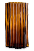 Fluted Amber Glass Vase | Eichholtz Vivente | Oroatrade.com