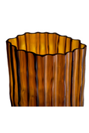 Fluted Amber Glass Vase | Eichholtz Vivente | Oroatrade.com
