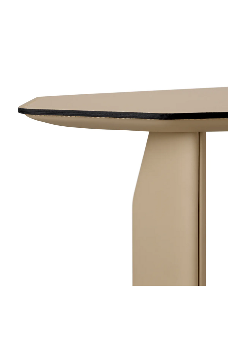 Light Brown Leather Side Table | Eichholtz Maurizio | Oroatrade.com