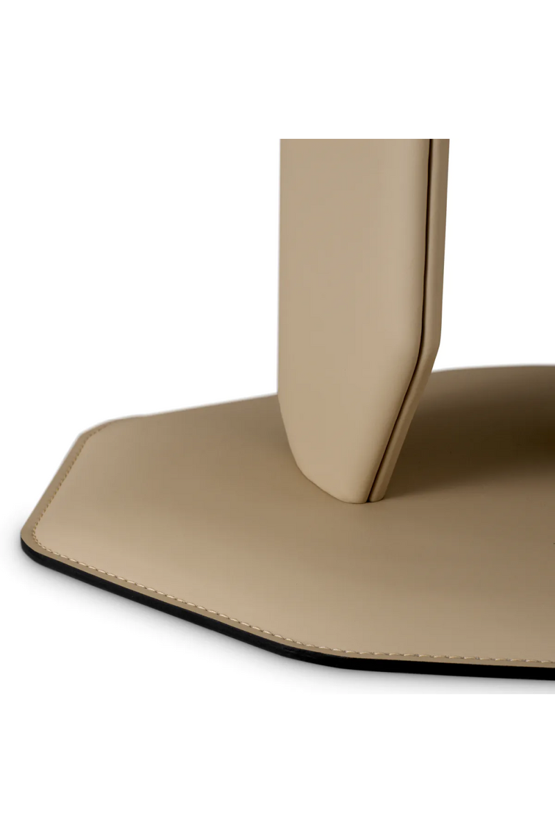 Light Brown Leather Side Table | Eichholtz Maurizio | Oroatrade.com