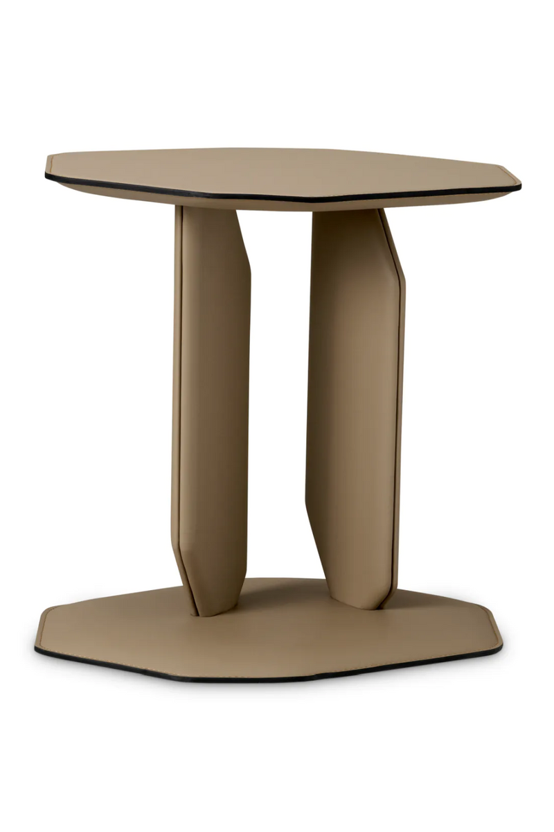 Brown Leather Side Table | Eichholtz Maurizio | Oroatrade.com