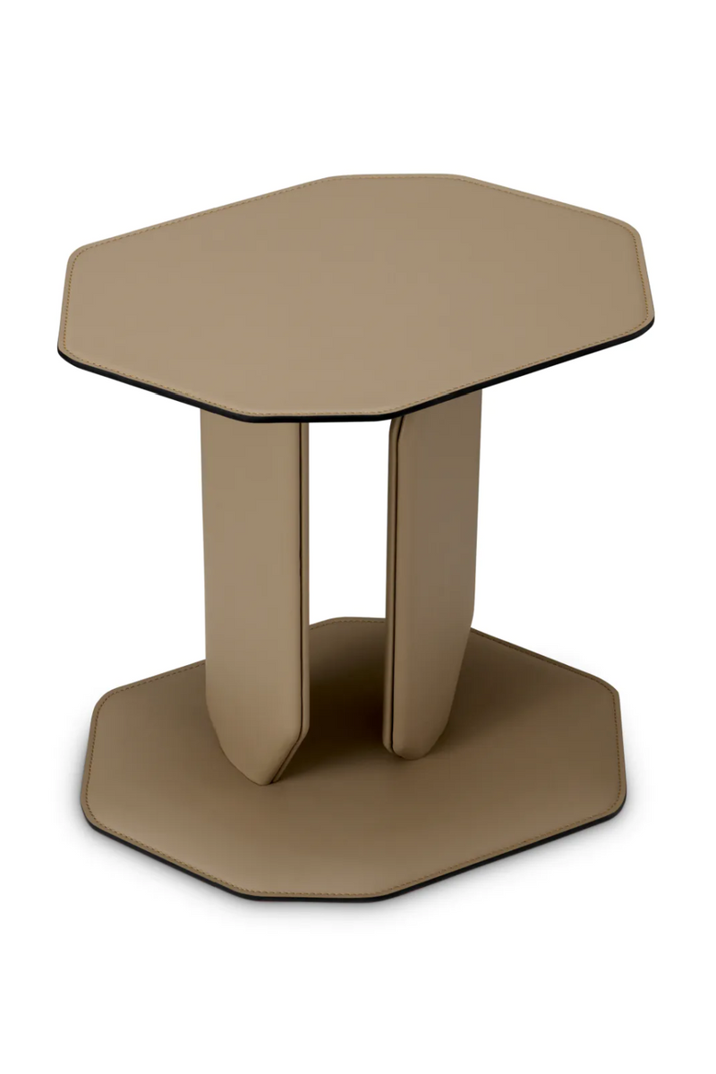 Brown Leather Side Table | Eichholtz Maurizio | Oroatrade.com