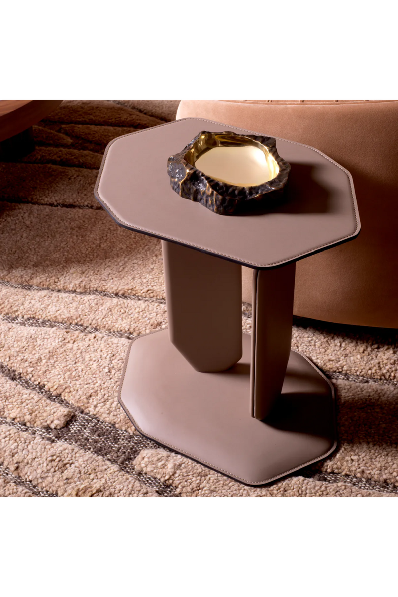 Leather Wrapped Side Table | Eichholtz Maurizio