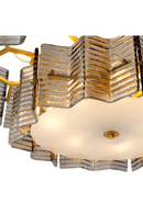 Ribbed Glass Chandelier | Eichholtz Silvano | Oroatrade.com