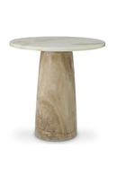 Marble Pedestal Side Table | Eichholtz Terry | Oroatrade.com
