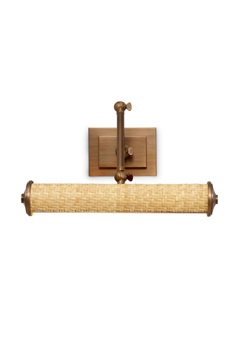 Antique Brass Rattan Wall Lamp S | Eichholtz Luca | Oroatrade.com