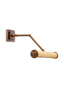 Antique Brass Rattan Wall Lamp L | Eichholtz Luca | Oroatrade.com